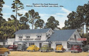 Biloxi Mississippi Beasley's Sea Food Restaurant Vintage Postcard AA40648