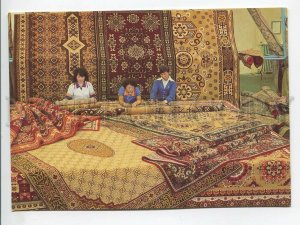 464505 Mongolia Ulan Bator Carpet production Old postcard