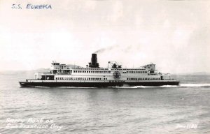 San Francisco California SS Eureka Ferry Boat Real Photo Postcard AA55644