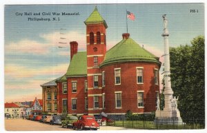 Phillipsburg, N.J., City Hall and Civil War Memorial