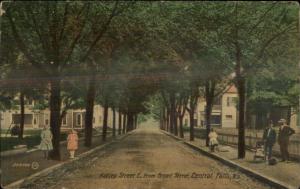 Central Falls RI Ashley St. c1910 Postcard