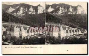 Stereoscopic Card - The Dauphine - La Grande Chartreuse - Old Postcard