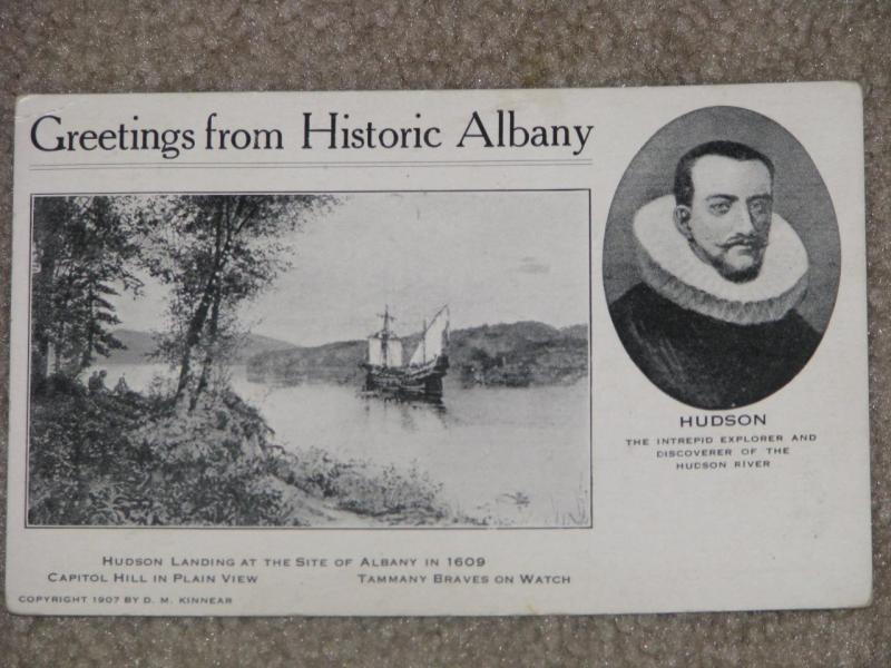 Greetings From Historic Albany, Advertising Card ,Used, dated 1908