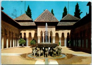 M-23675 The courtyard of the Lions Alhambra Granada Spain