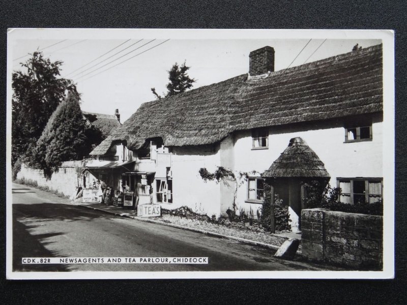 Dorset CHIDEOCK Newsagents & Tea Parlour c1960s RP Postcard by Frith