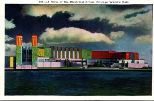 Expos Chicago World's Fair 1933 View Of The Electrical Group