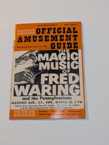 1966 San Francisco Bay Area Official Amusement Guide Concert & Theater Listings