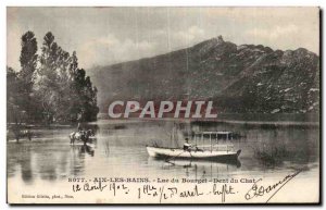 Old Postcard Aix les Bains Lake Bourget Tooth cat