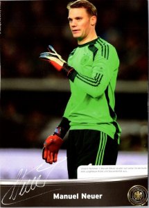 Germany, Soccer~Football Goalkeeper MANUEL NEUER Bayern Munich 4X6 2014 Postcard