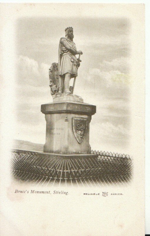 Scotland Postcard - Bruce's Monument - Stirlingshire - Ref TZ3436 