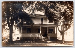 Fonda IA Dr Barber? American Foursquare Home~205 N Franklin St~Bay Window RPPC