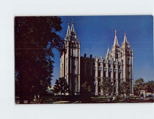 Postcard Mormon Temple, Salt Lake City, Utah