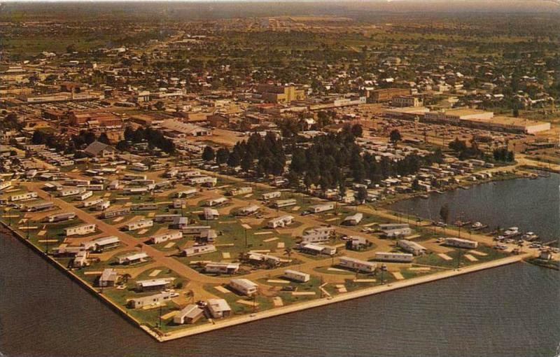 Florida  Punta Gorda   Aerial View Municipal Trailer Park