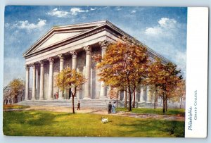 Philadelphia Pennsylvania PA Postcard Girard College Building Exterior Tucks