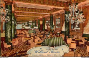Washington D C Willard Hotel The Willard Room 1950