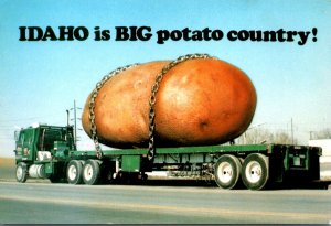 Idaho Is Big Potato Country Exageration Large Potato On Truck