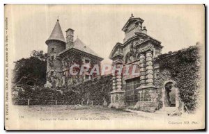 Old Postcard Chateau De Vizille's Gate Connetable