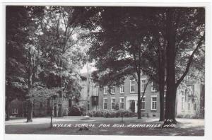 Wyler School for Boys Evansville Wisconsin 1950s RPPC Real Photo postcard