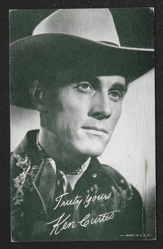 ARCADE CARD Cowboy Entertainer Ken Curtis