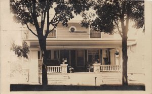 J46/ Elkhart Indiana RPPC Postcard c1910 New House Bujilding 18