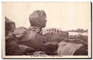 Old Postcard Roscoff Finistere Sphinx Rock