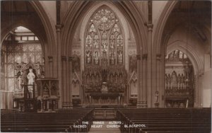 Lancashire Postcard - Blackpool, Interior of Sacred Heart Church DC162