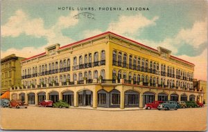 Linen Postcard Hotel Luhrs in Phoenix, Arizona~1982