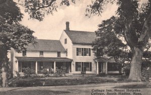 Vintage Postcard College Inn Mount Holyoke College South Hadley Massachusetts MA