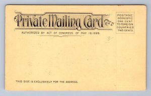 JACKS WITH QUEENS UP ATLANTIC CITY NEW JERSEY POSTCARD (c. 1900)