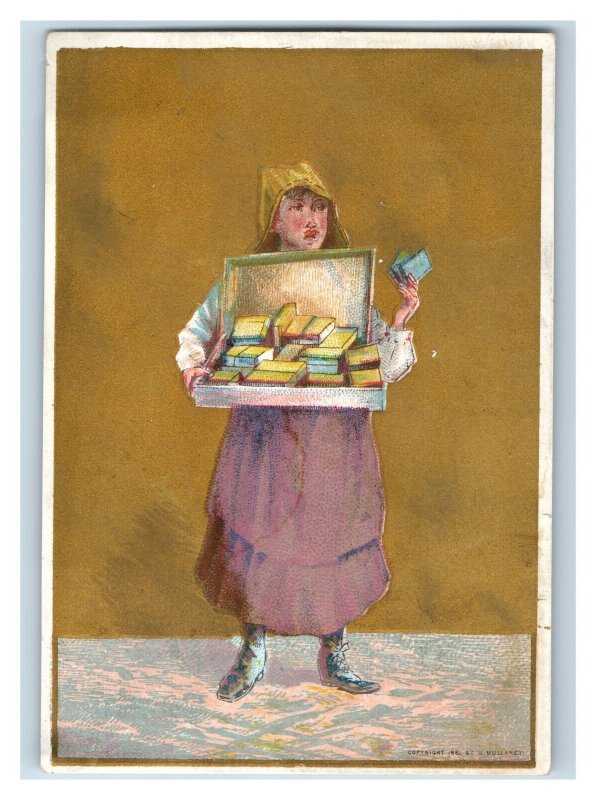 1881 Victorian Trade Cards Children Vendors Occupational Set Of 6 F21