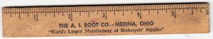 The A.I.Root Co. Medina O. - Bee Keepers Supplies - 6 Ruler