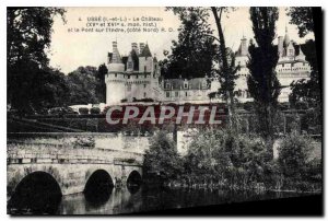 Postcard Old Usse I and L Chateau XV and XVI O my hist and the Bridge on the ...