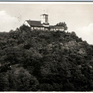 1929 Burgrestaurant Hausberg, Germany RPPC Restaurant Bad Lauterberg Photo A168