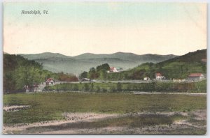 Vintage Randolph Vermont Scenic Postcard 1910s Hand-Tinted View