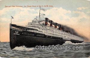 See & Bee Steamer Great Boat of the C & B Line Ship 1916 