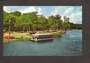 FL Glass Bottom Boat Tours Silver Springs Florida Postcard Silver River