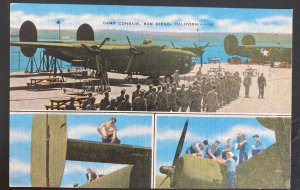 Mint Usa Picture Postcard Camp Consair Air Base San Diego CA