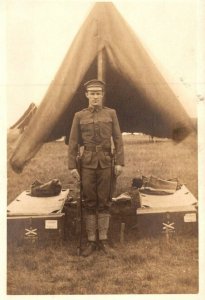 RPPC US Army Coastal Artillery Battery  3rd Massachusetts Fort Andrews Postcard