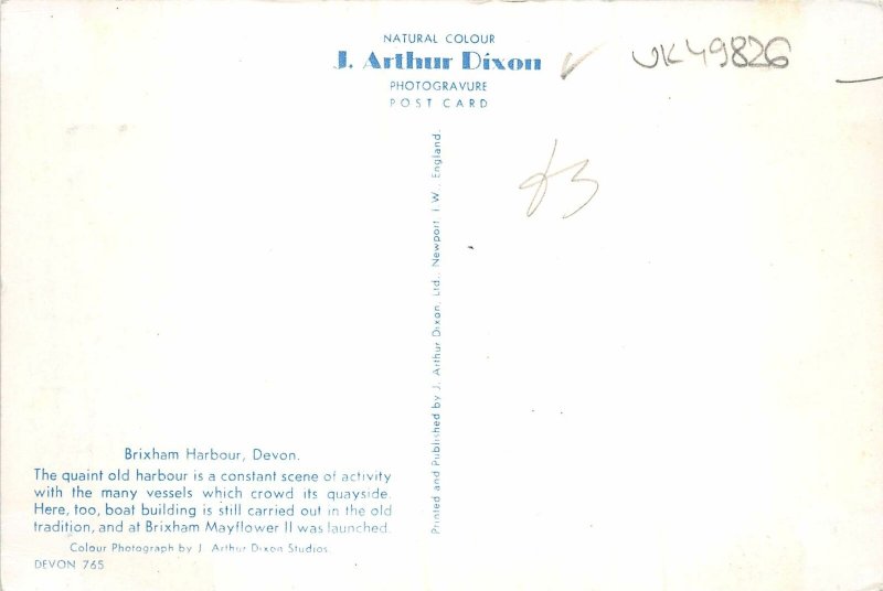 uk49826 brixham harbour devon uk industru