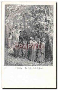 Old Postcard Fancy Gustave Dore The denier of the crusade