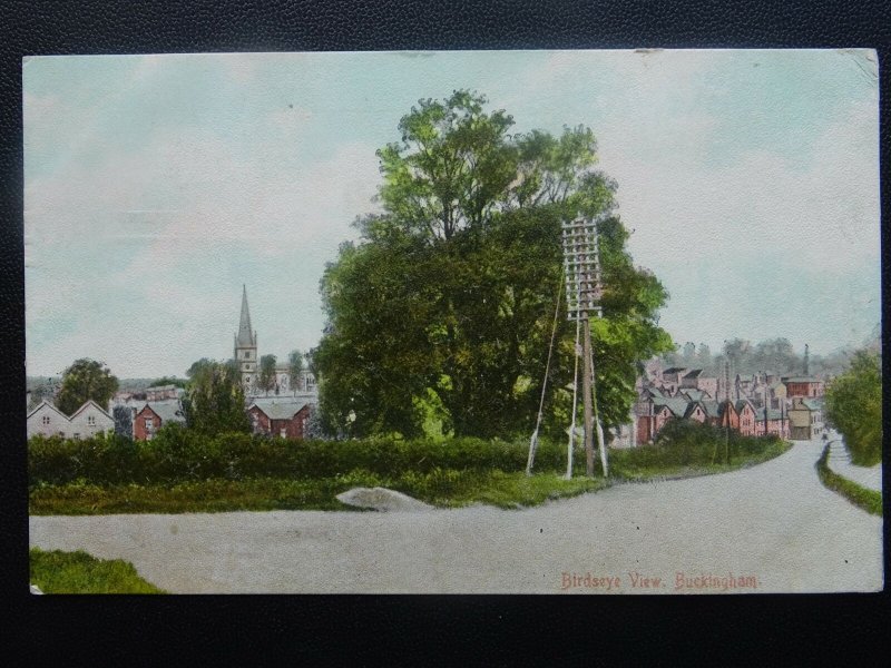 Bucks BUCKINGHAM Birdseye View c1906 Postcard by L.N. Publishing Co.