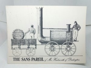 The Sans Pareil Steam Locomotive Rainhill Trials Vintage Railway Postcard