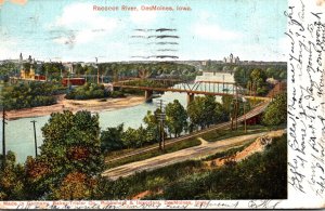 Iowa Des Moines Raccoon River 1907