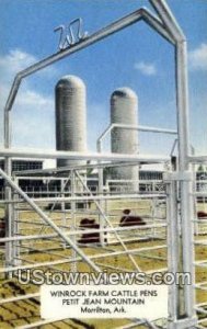 Winrock Farm Cattle Pens - Morrilton, Arkansas AR Postcard