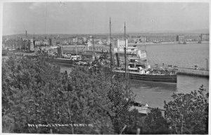 WEYMOUTH  DORSET ENGLAND~FROM THE NOTHE~1930s SEWARD REAL PHOTO POSTCARD