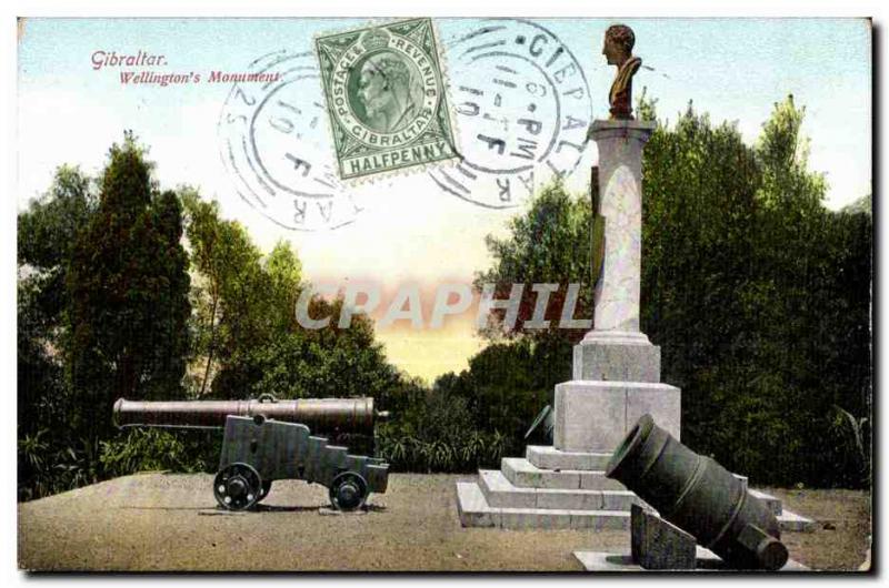 Old Postcard Gibraltar s Wellington Monument