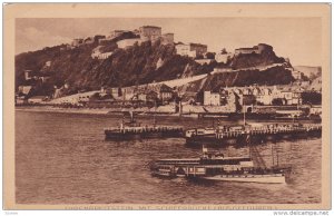 Ships, Ehrenbreitstein Mit Schiffbrucke (Koblenz), Rhineland-Palatinate, Germ...