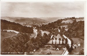 Ireland Postcard - Vale of Avoca from Bell Rock - Avoca - RP - Ref ZZ4373