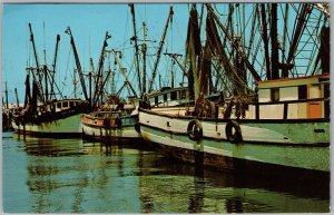 1978 Key West FL Shrimp Boats Commercial Fishing Florida Keys Postcard H82