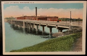 Vintage Postcard 1915-1930 Queen City Bridge, Manchester, New Hampshire (NH)